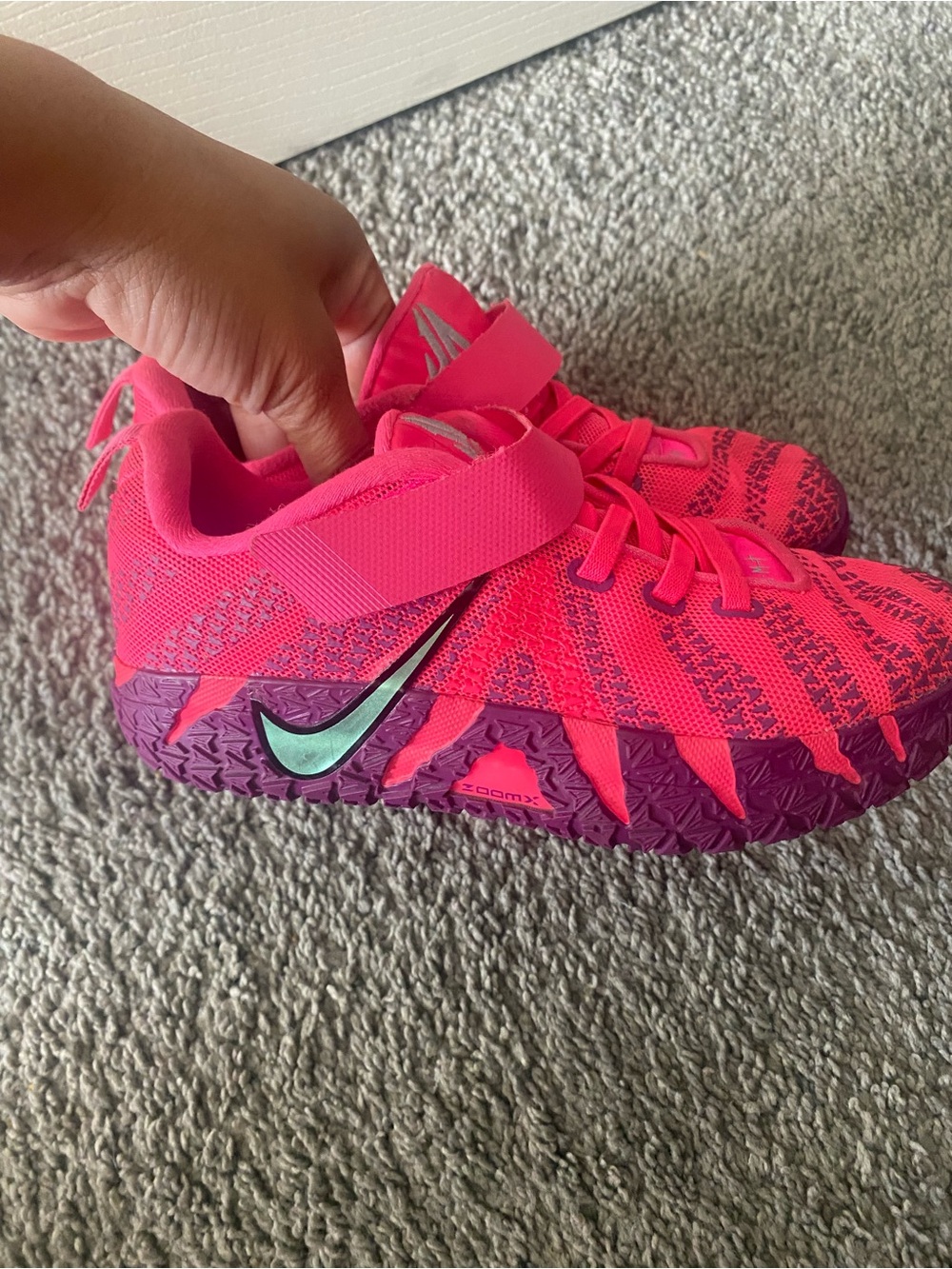 Size1 Nike Ja 3 Kids' Pink Athletic Sneakers - Lightweight Comfort